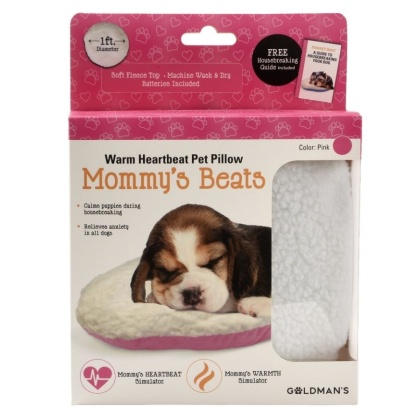 Goldmans Mommys Beats Warm Heartbeat Pet Pillow Pink