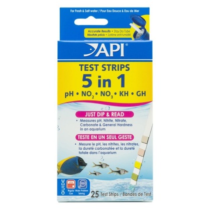 API 5 in 1 Aquarium Test Strips