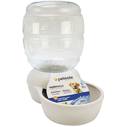 Petmate Replendish Waterer - Pearl Silver Gray