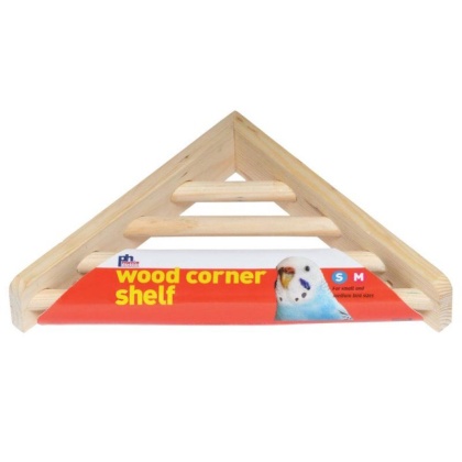 Prevue Wood Corner Shelf