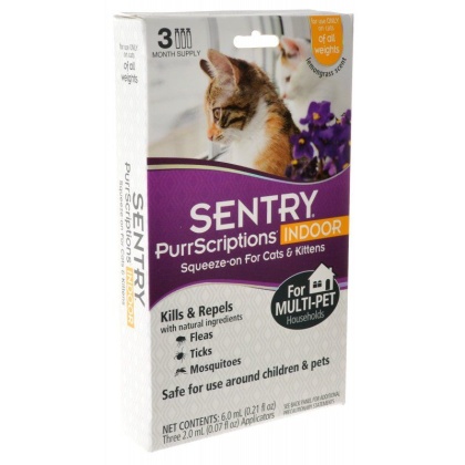 Sentry PurrScriptions Indoor Squeeze-On for Cats & Kittens