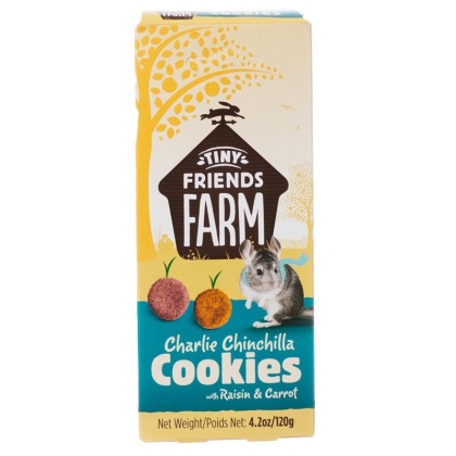 Tiny Friends Farm Charlie Chinchilla Cookies with Raisin & Carrot