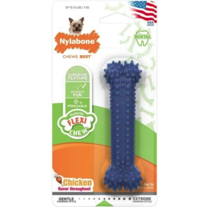 Nylabone Dental Chew Bone - Chicken Flavor