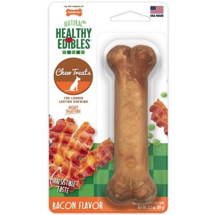 Nylabone Healthy Edibles Wholesome Dog Chews - Bacon Flavor