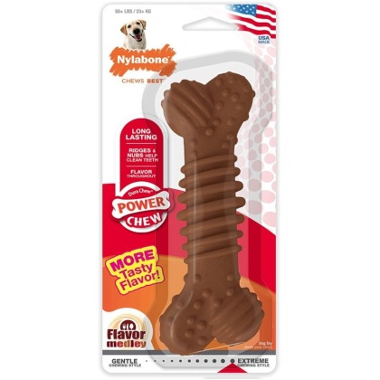 Nylabone Dura Chew Power Chew Bone Flavor Medley