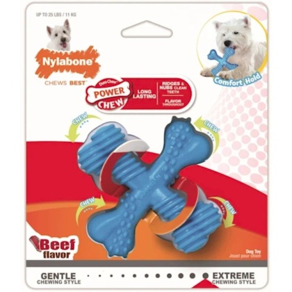 Nylabone Dura Chew X-Bone - Beef Flavor