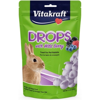 Vitakraft Drops with Wild Berry for Pet Rabbits