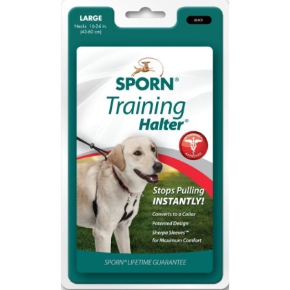 Sporn Original Training Halter for Dogs - Black