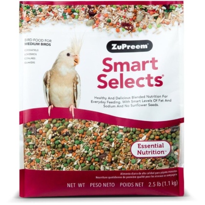 ZuPreem Smart Selects Bird Food for Medium Birds