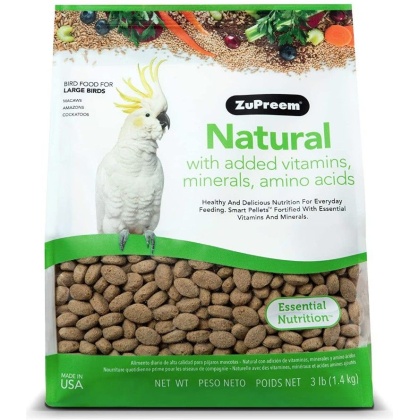 ZuPreem Natural Blend Bird Food - Large Parrot