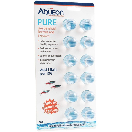Aqueon Pure LIve Beneficial Bacteria and Enzymes for Aquariums
