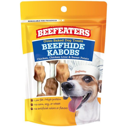 Beefeaters Oven Baked Beefhide Kabobs Dog Treat